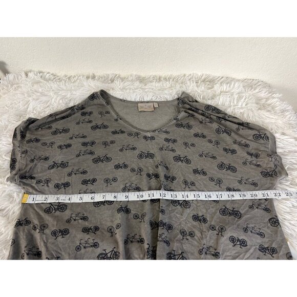 Dantelle Bicycle Blouse Top Twist Front Detail Large Tandem Bikes - Picture 4 of 6